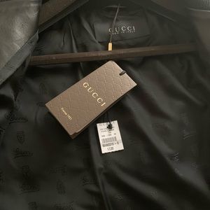 Brand new Gucci bomber leather jacket